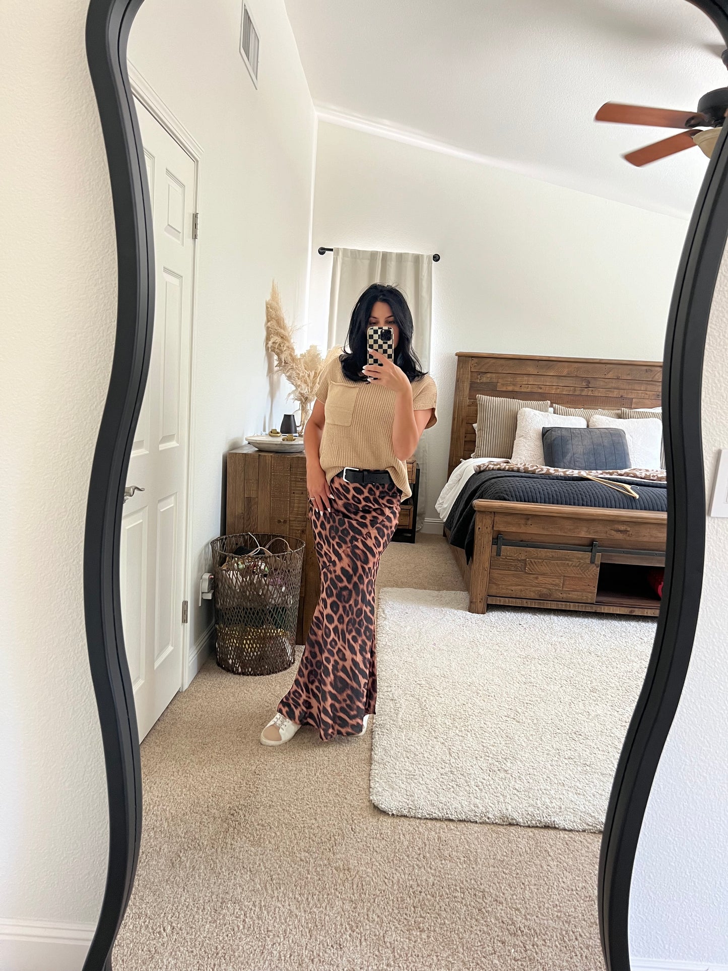 Lisa leopard Maxi Skirt