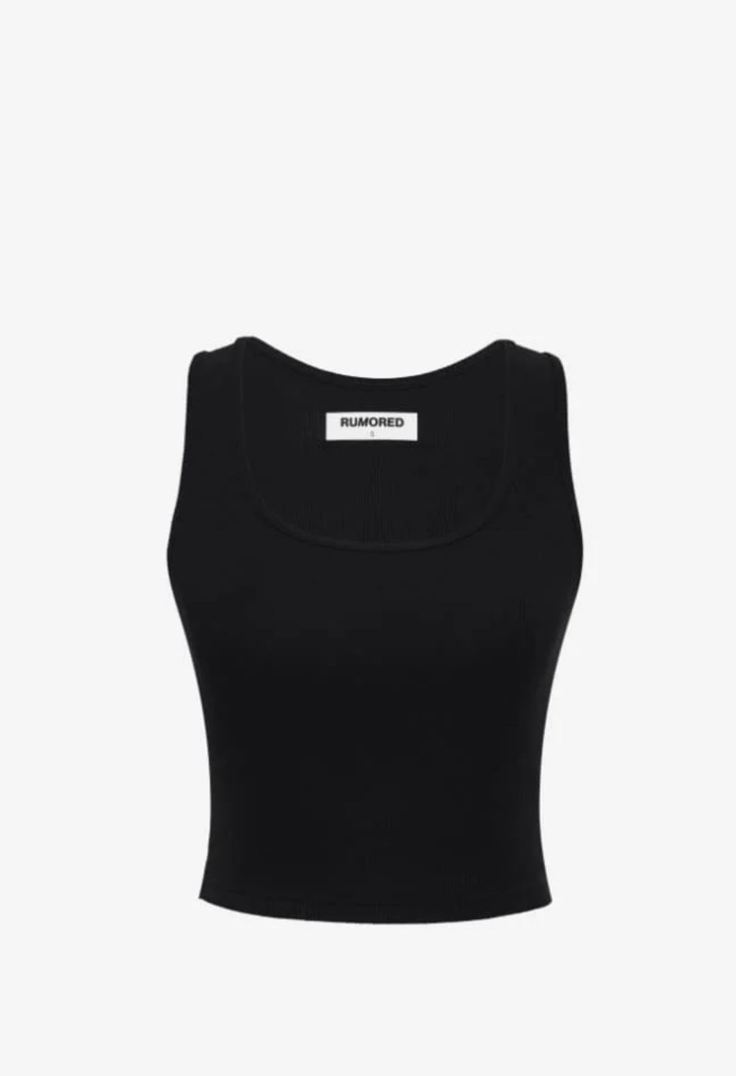 Classic Ribbed Tank/ Black