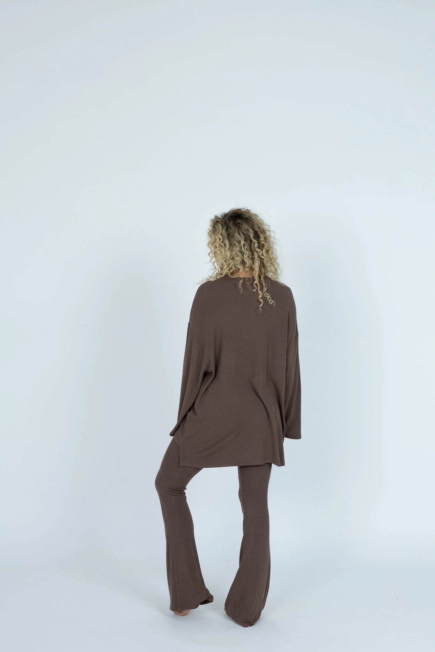 All Weekend Long Pant Set Long Sleeve Espresso