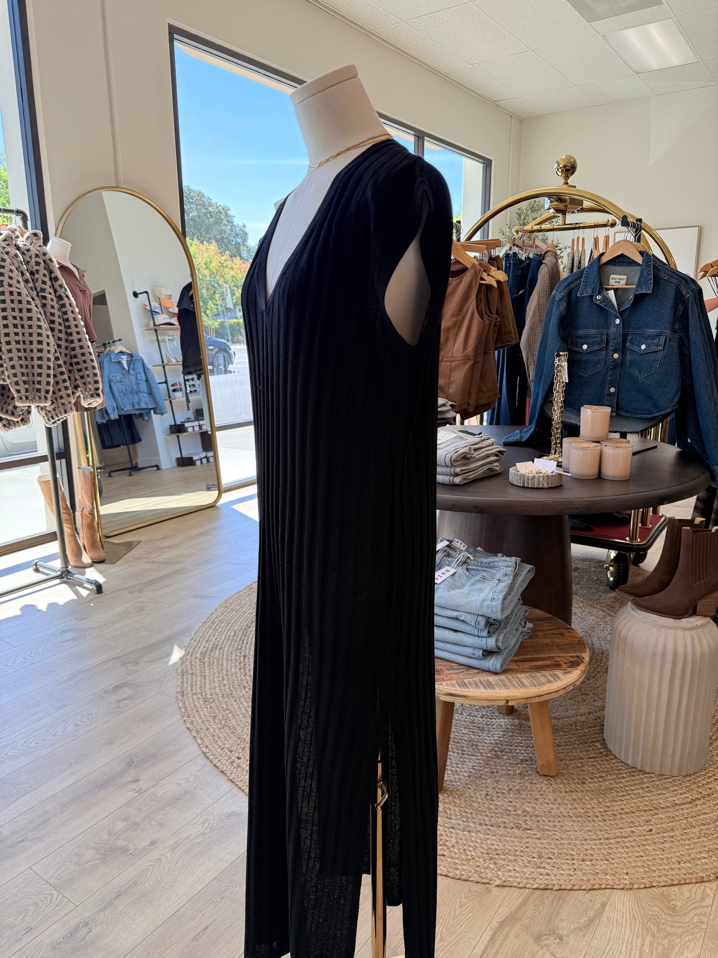 Jessie Ribbed knit maxi