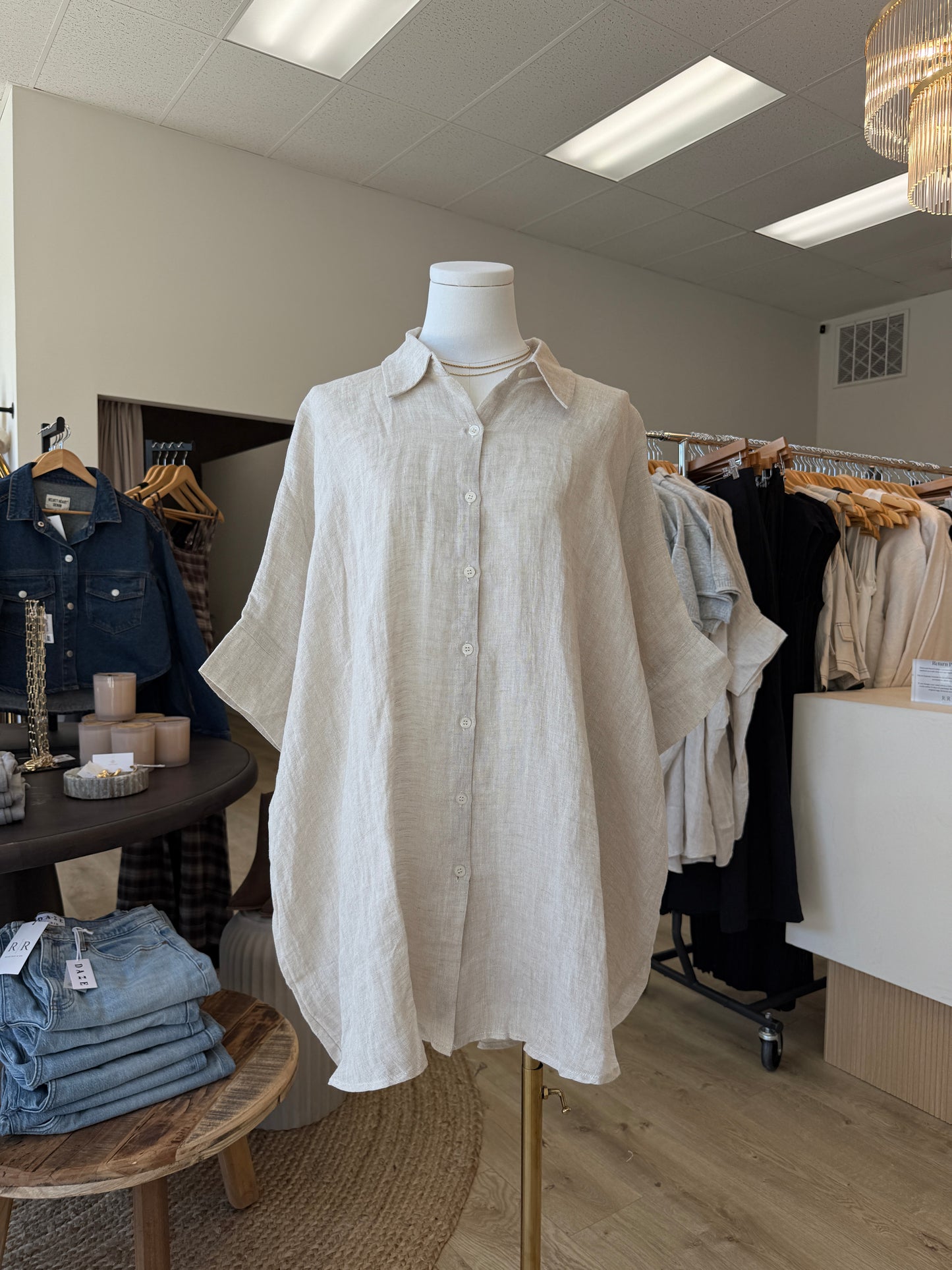Love Linen button down