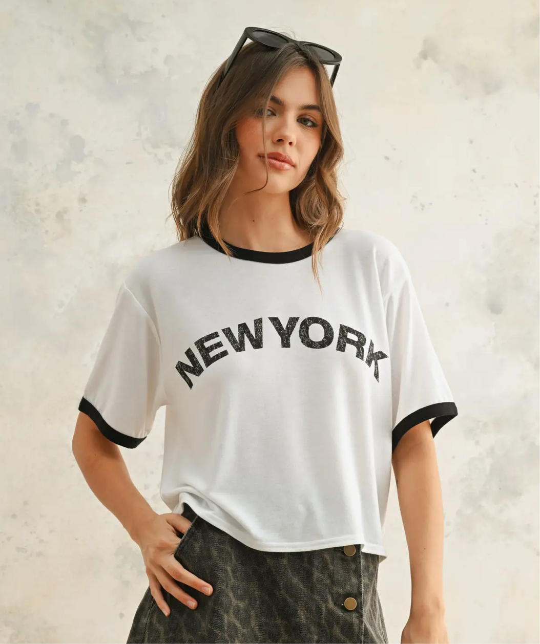 Faded City Letter Front Top