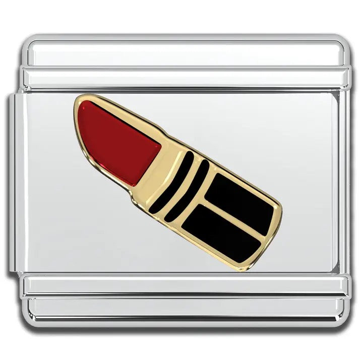 Lipstick Italian Charm Bracelet Charm