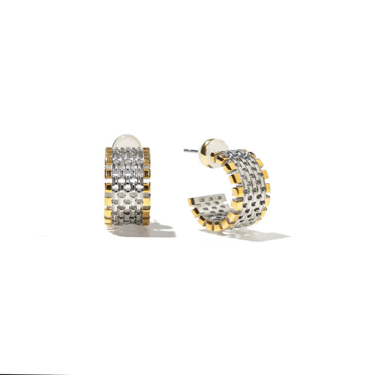 Two Tone Watch Hoops