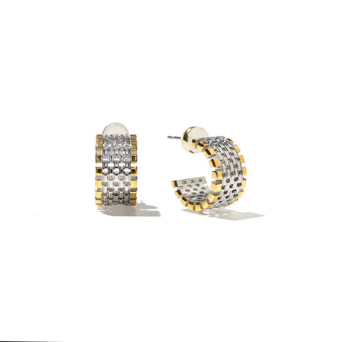 Two Tone Watch Hoops