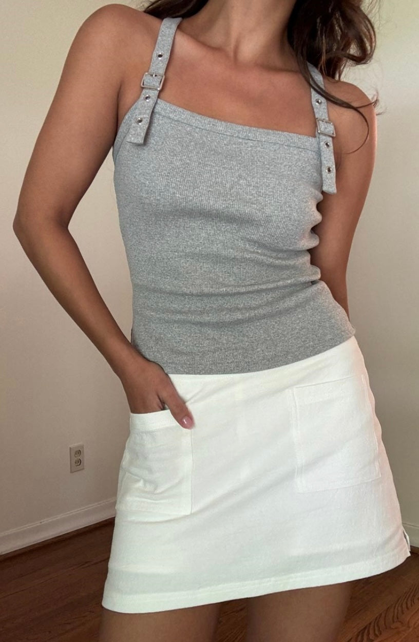 Jenny Buckle Top (grey)