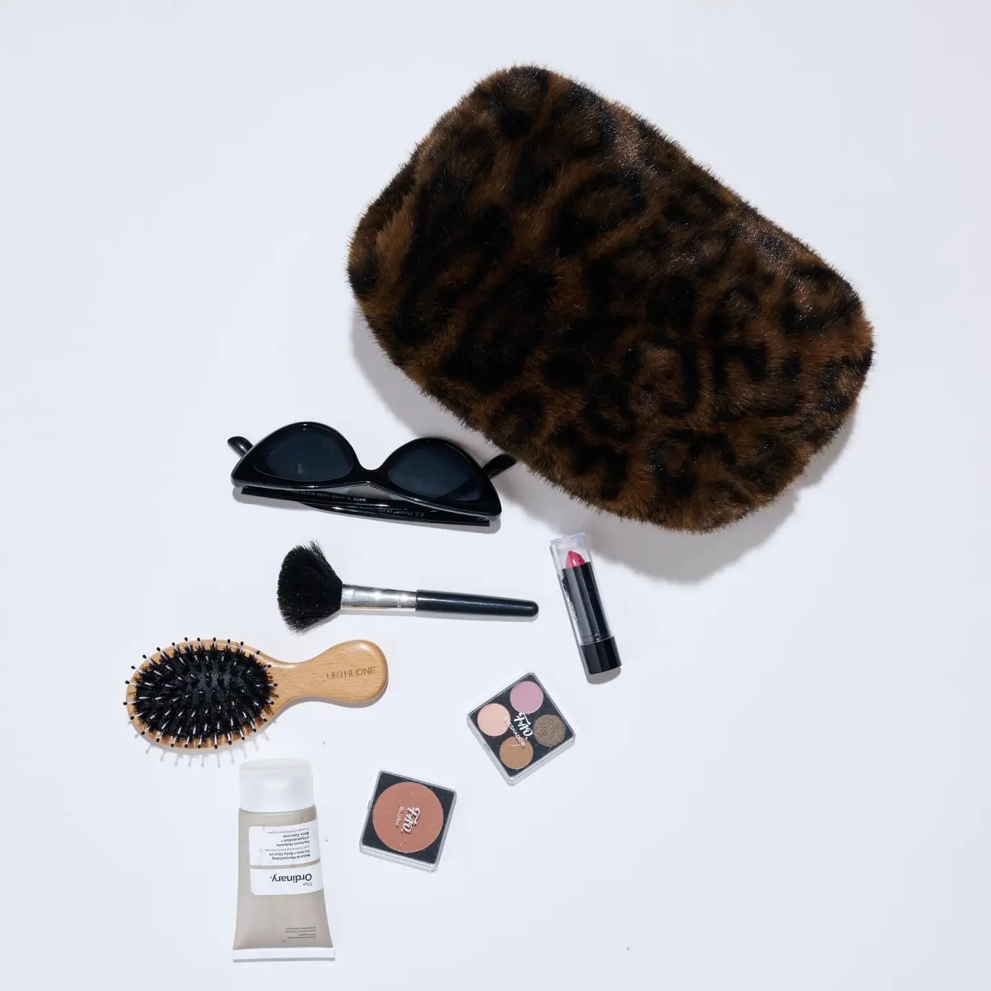 Leopard Lux Cosmetic Bag