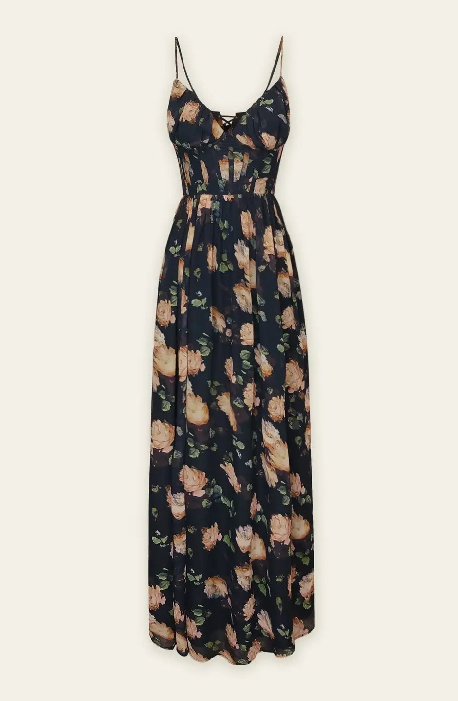 Opaline Shadow Corset Maxi Dress