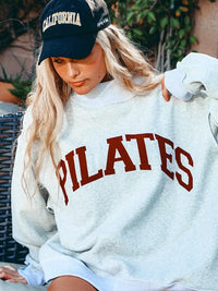 PILATES & YOGA reversible mock neck