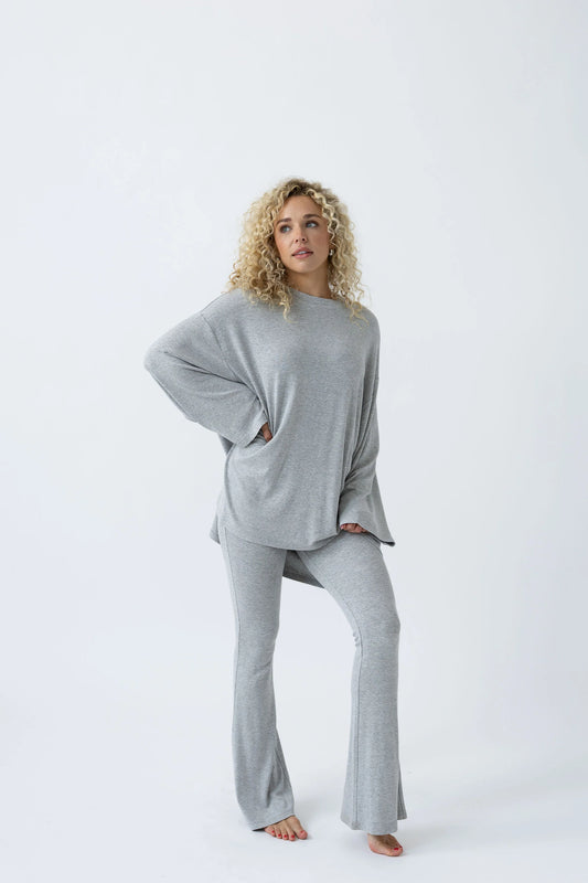 All weekend long pant set (Grey)