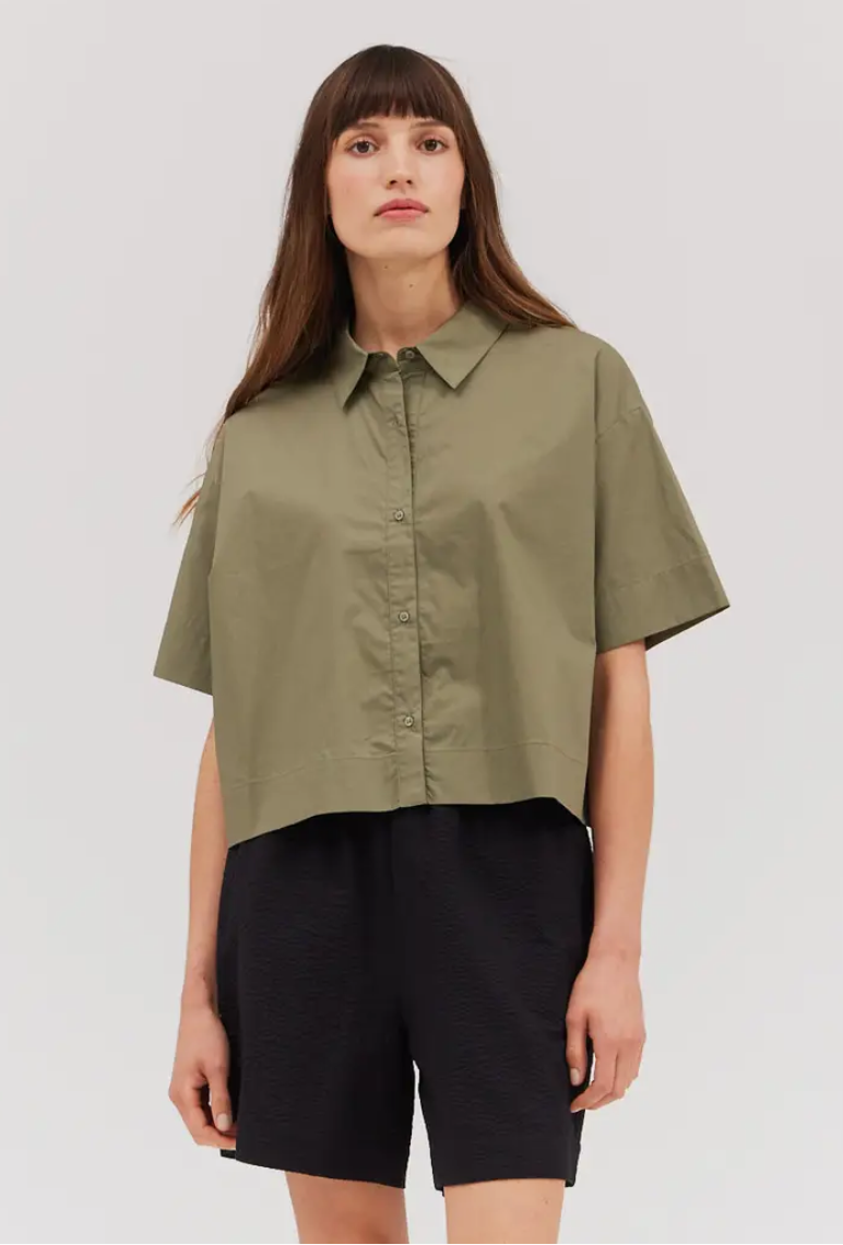 Olive button up