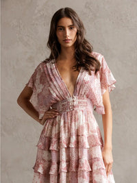 Multi Ruffle Tiered Mini Dress