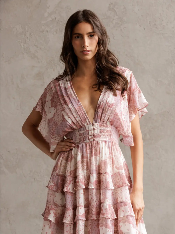 Multi Ruffle Tiered Mini Dress