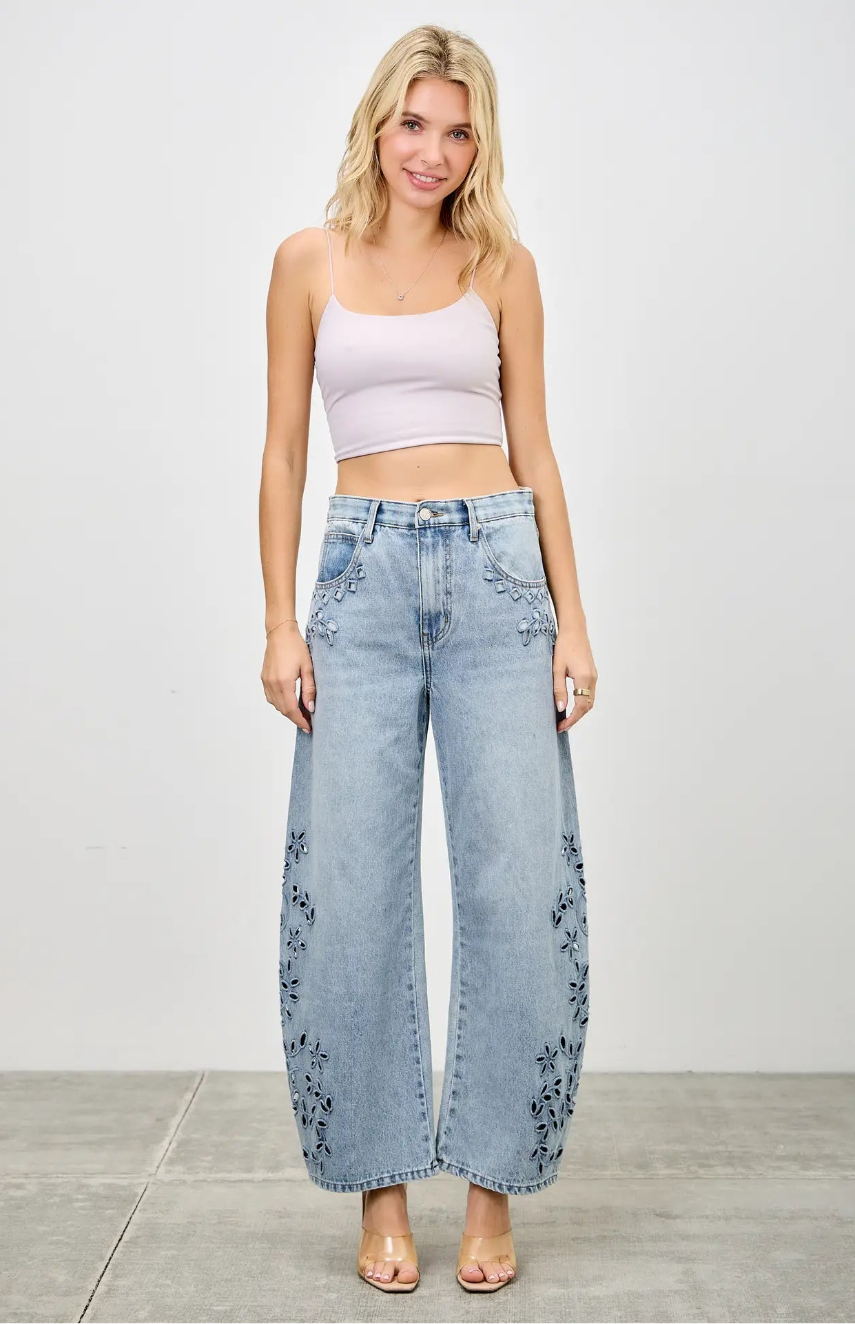 Saige Floral Denim