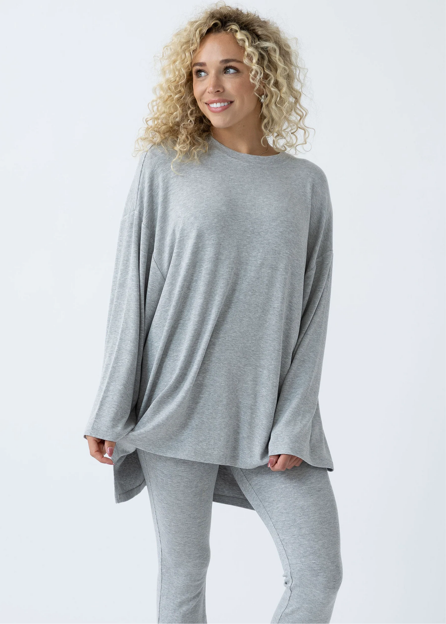 All weekend long pant set (Grey)
