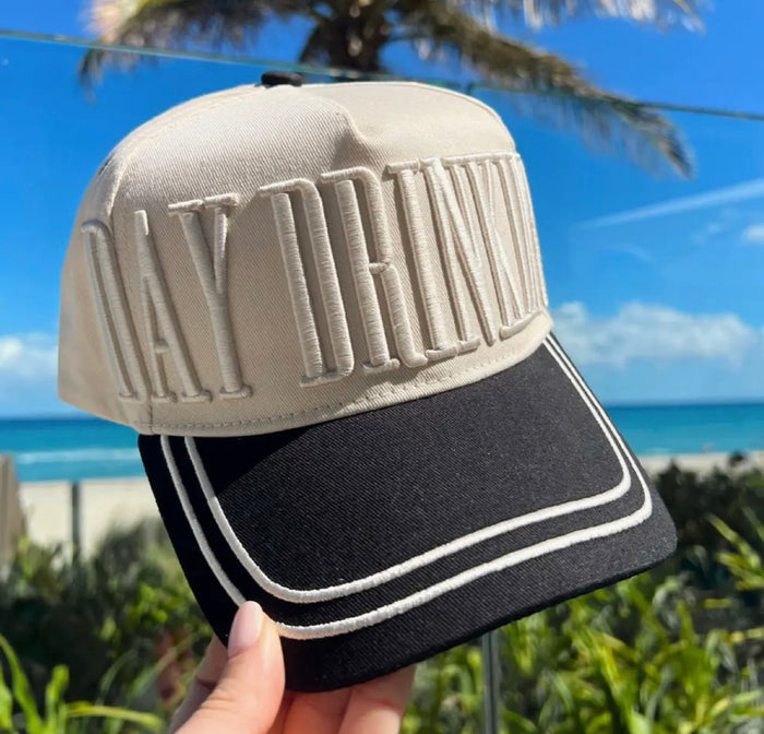 Day Drinking - Black Vintage Trucker Hat