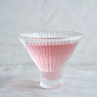 Pressed Clear Martini Glasses - Set of 4
