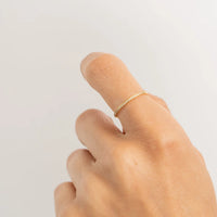 Gold Dainty Diamond Ring Band