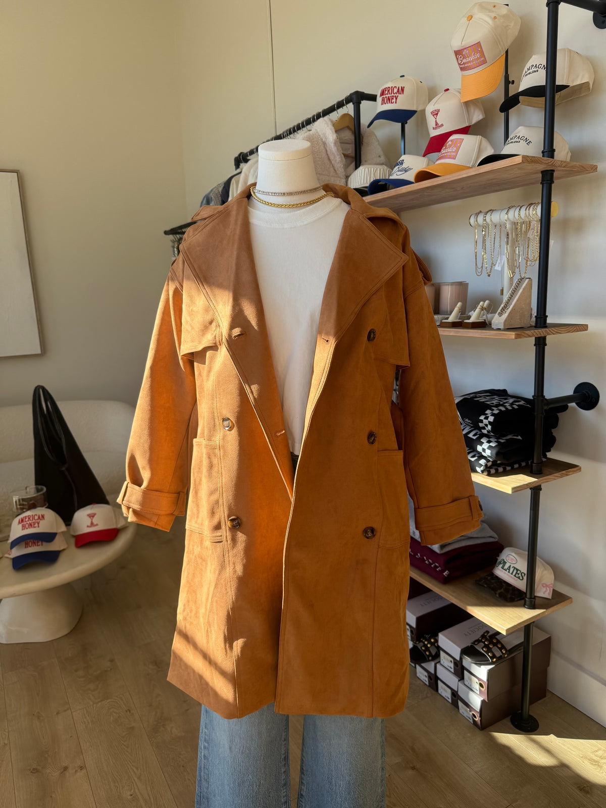 Sadie Suede Trench