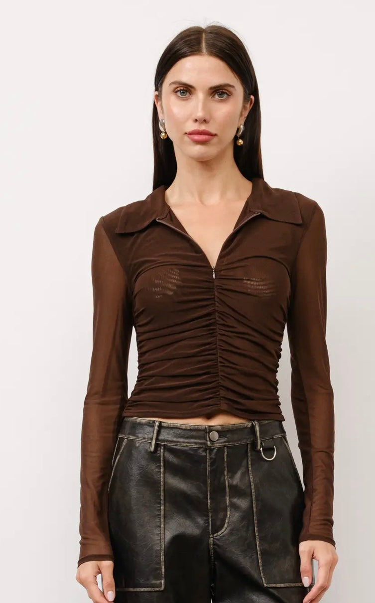 Zoe Mesh Top