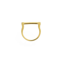 Gold Diamond Bar Ring