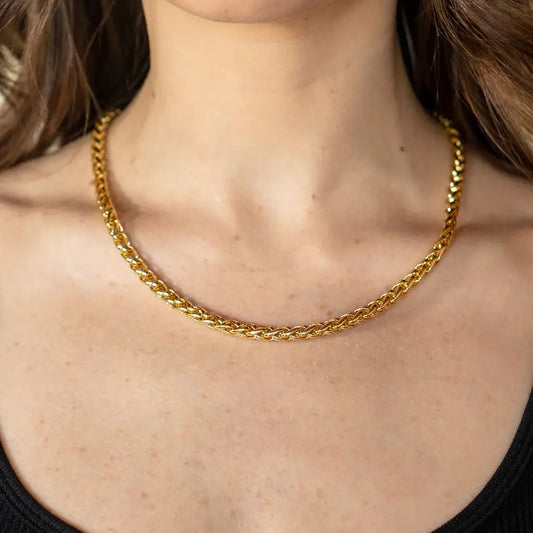 18K Gold Chunky Knotted Necklace
