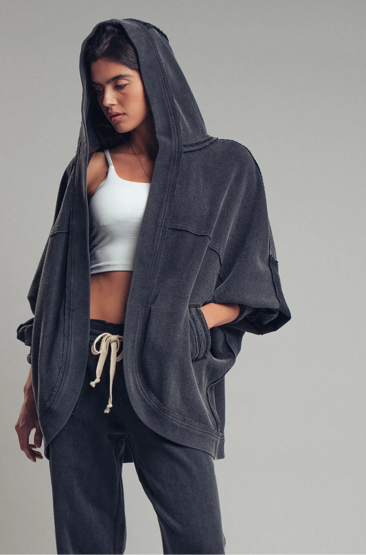 Shanon waffle hoodie