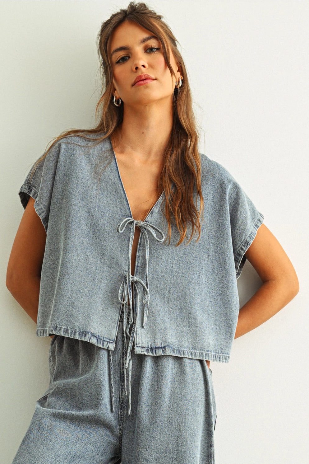 Denim Bow Tie