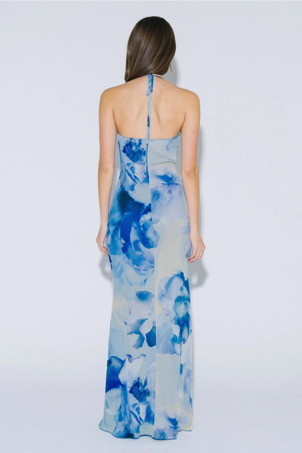 Floral Halter Maxi Dress