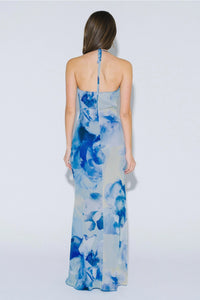 Floral Halter Maxi Dress
