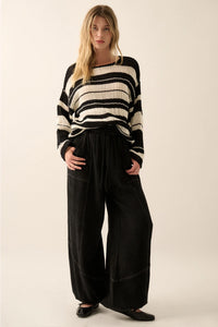 Mineral Washed Crinkle Cotton Parachute Pants