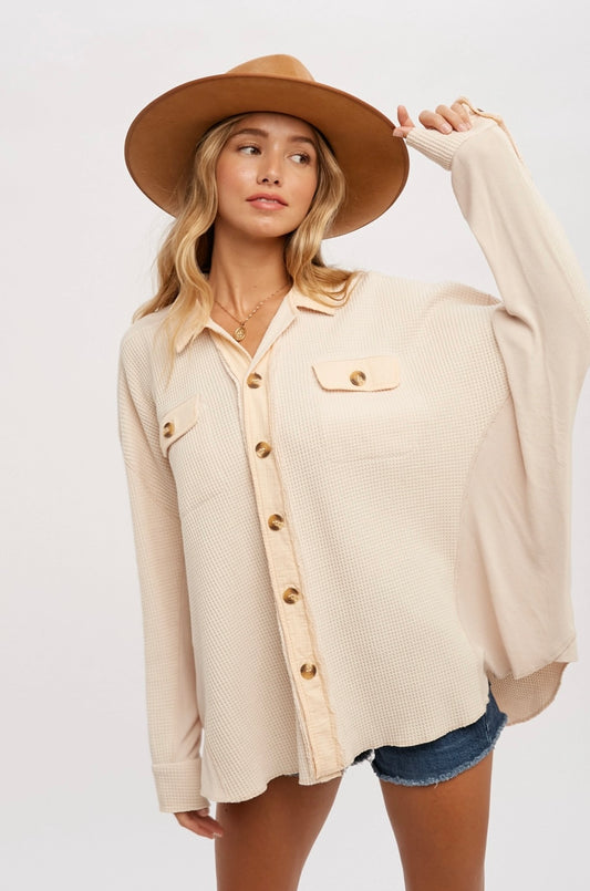 Jaden Button Up (cream)