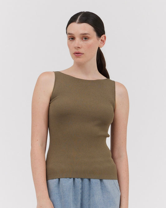 Boat Neck Sweater Vest