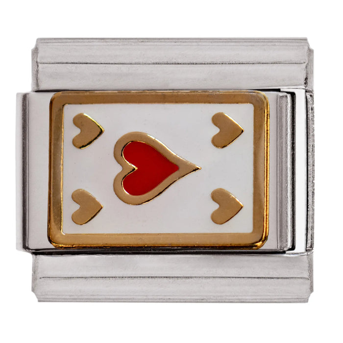 Heart Card Charm