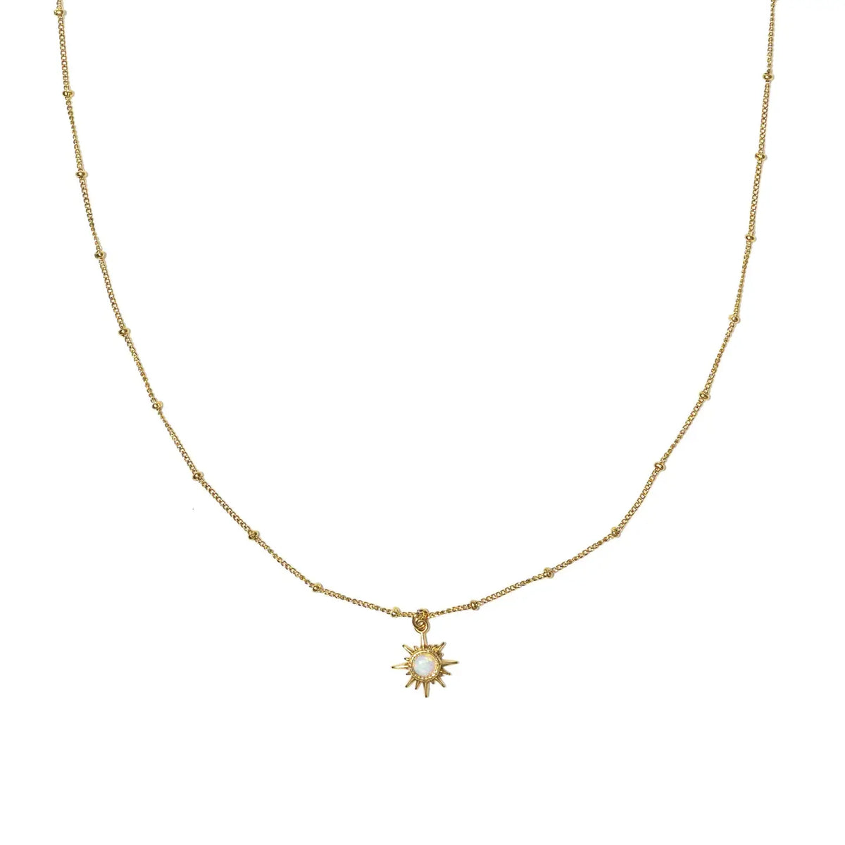 18K Gold Opal Constellation Pendant Necklace