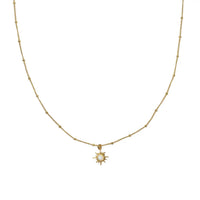 18K Gold Opal Constellation Pendant Necklace
