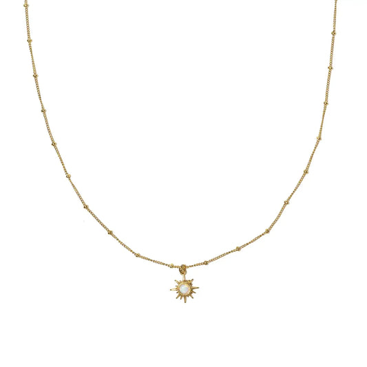 18K Gold Opal Constellation Pendant Necklace