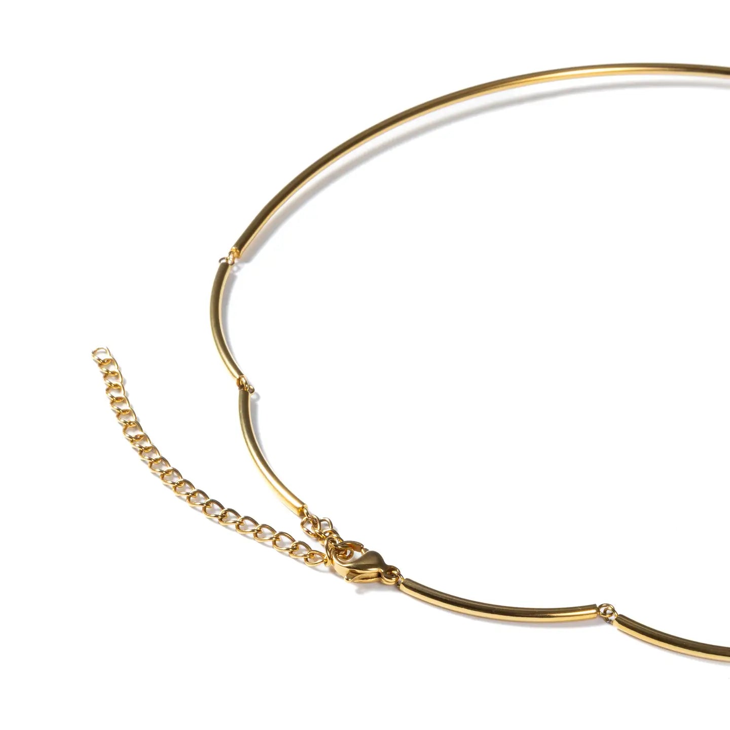 Oval Crystal Collar Necklace