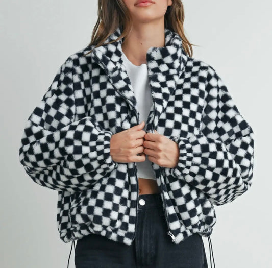 Checker Teddy (black)