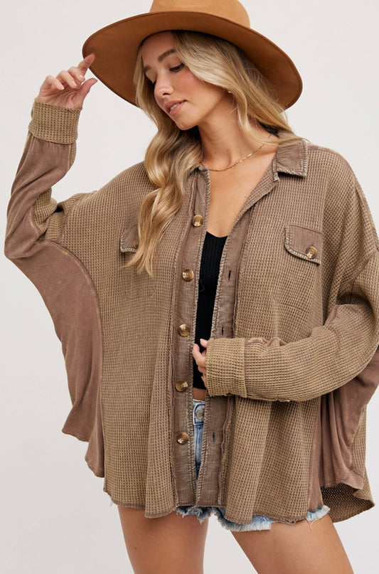 Jaden Button Up (tan)