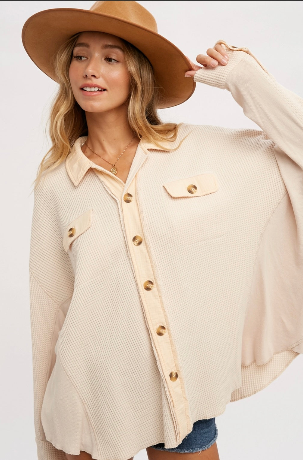 Jaden Button Up (cream)