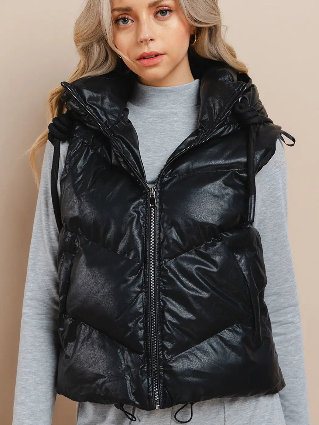 Leather Puff