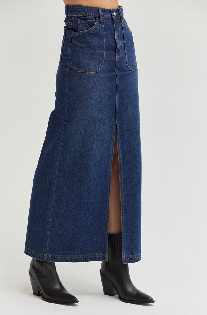 Esther Denim Maxi Skirt