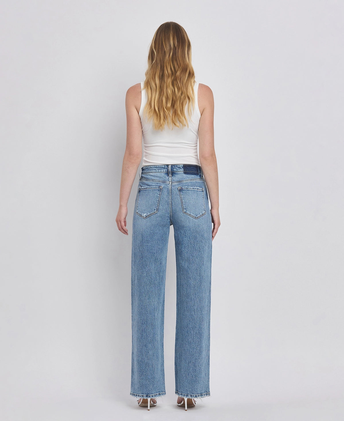 Claire 90's super high rise wide jeans