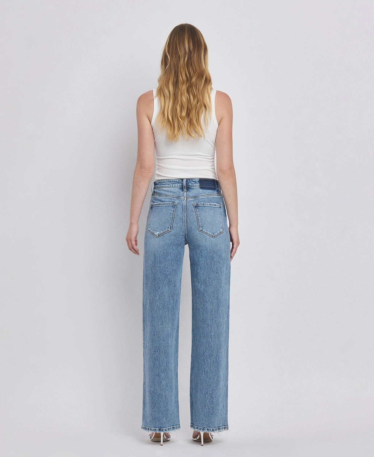 Claire 90's super high rise wide jeans