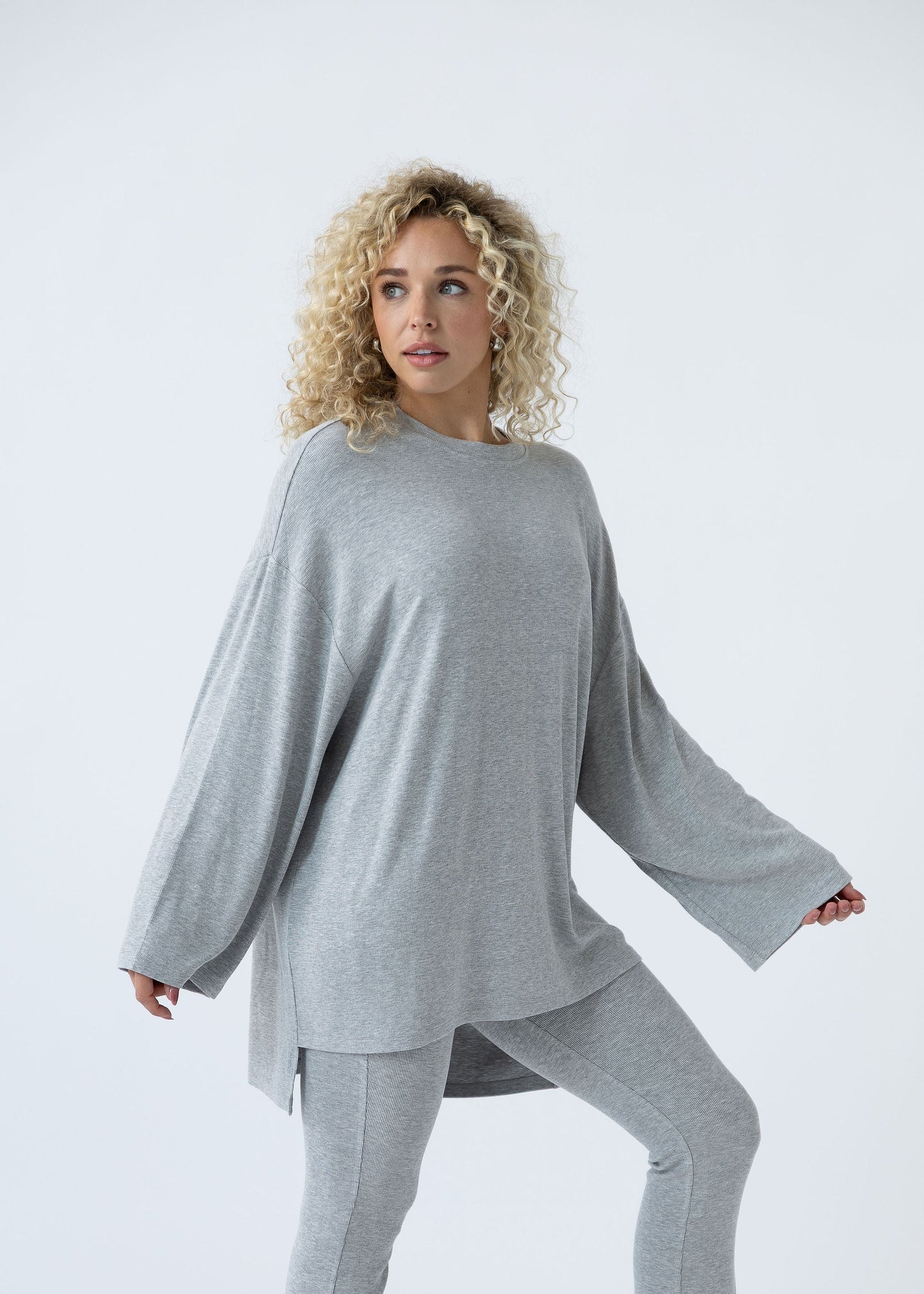 All weekend long pant set (Grey)