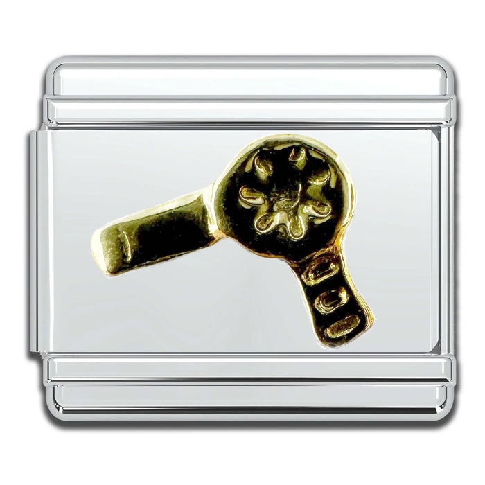 Gold Blowdryer Charm