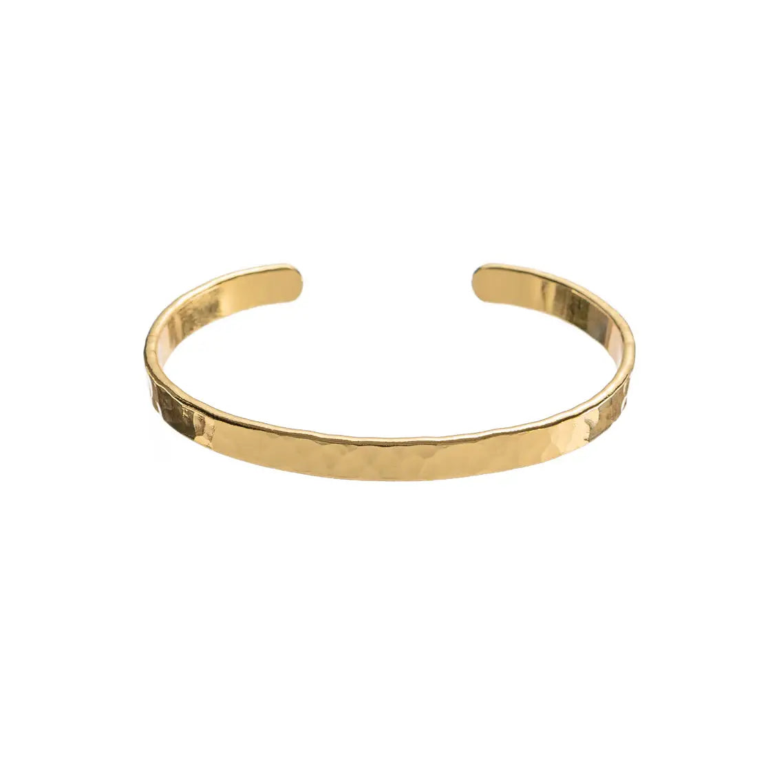 24K Hammered Bangle