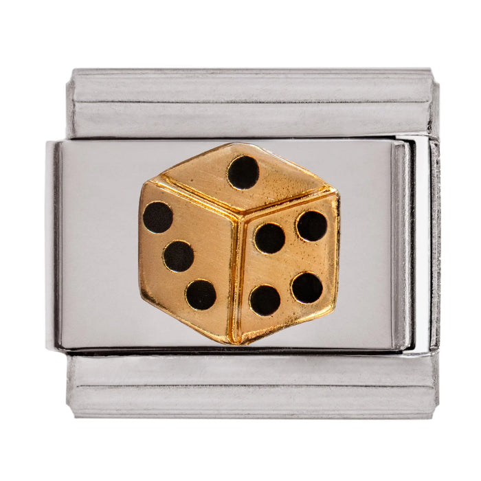 Gold Dice Charm