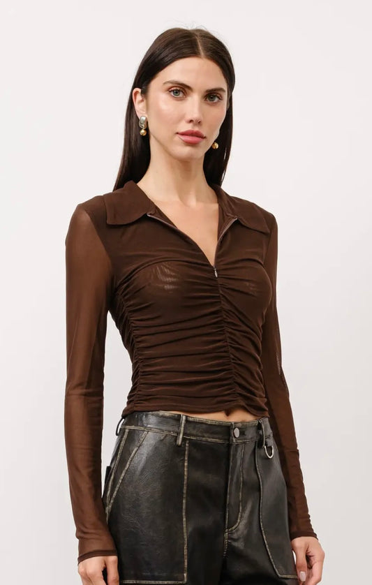 Zoe Mesh Top